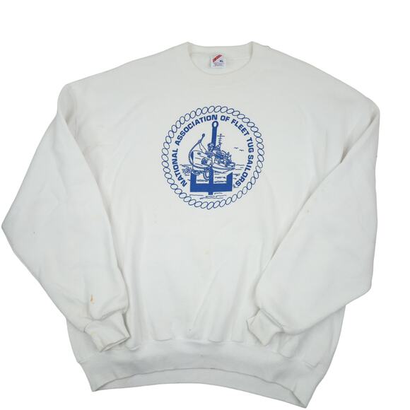 Vintage National Association of Fleet Tug Sailors Graphic Sweatshirt - Picture 1 of 10